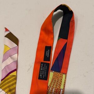 Hermès Colorful Silk double sangle twillon